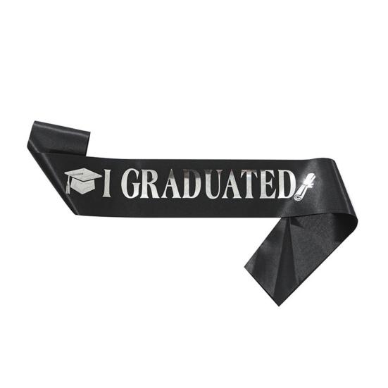Graduation Sash Class of 2026 Grad Honor Sash I Graduated Satin Sash for Congrats Graduates Party Supplies