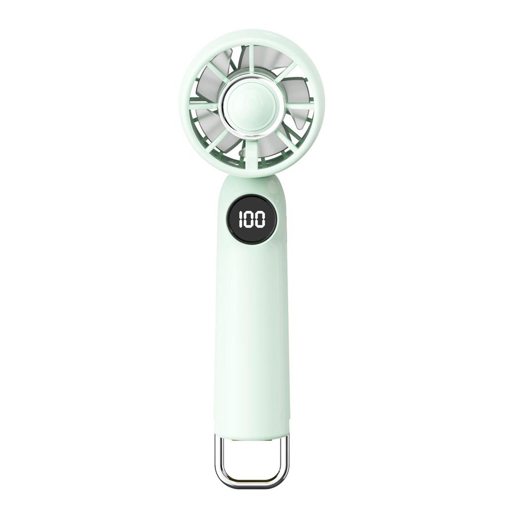 USB Rechargeable Portable Mini Fan with Strong Wind and Hook - Ideal for Outdoor Use and Student Gifts