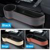PU Leather Car Seat Gap Storage Box Universal Seat Gap Slit Box With Charging Hole Phone Bottle Keys Holder Box Auto Organizer
