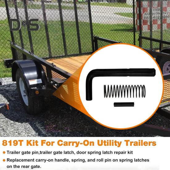 

2 комплекта, комплект для ремонта пружинной защелки ворот прицепа, высокопрочный, нержавеющий, простой монтаж, инструмент для ремонта дверной защитной защелки set