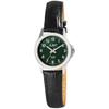 Watch - JUST - Tessa - Dark Green Dial - Black Leather Strap - Water Resistant 10 ATM