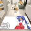 1pc Anime Lucky Star Bathroom Absorbent Mats Anti-Slip Mats Home Decor Supplies Carpets Home Kitchen Floor Mats