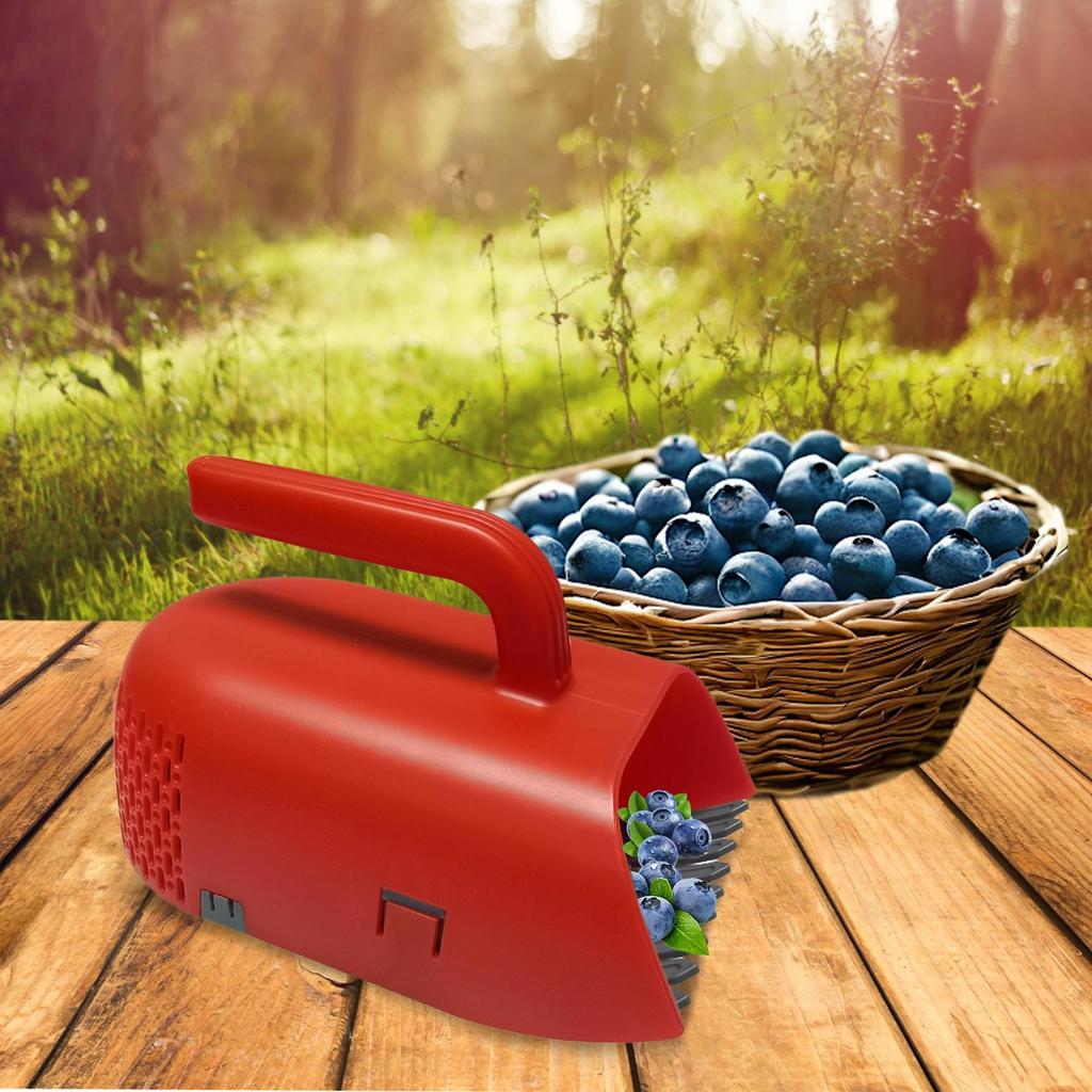 Zbieracz Jagód Zbieracz Wiśni Z Ergonomicznym Uchwytem I Grzebieniem Czerpak Grabie do Borówek do Zbioru Zbieraj Liście Trawnik Sadzenie Drzew