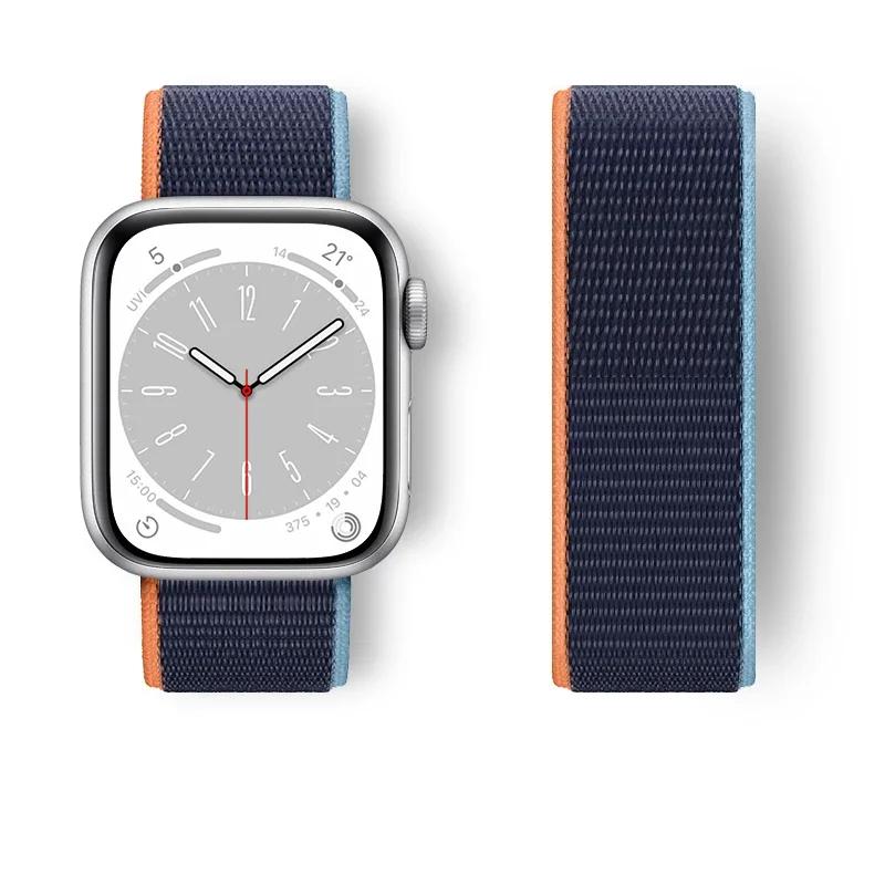 Nylon loop Strap For Watch Band Ultra-2 49mm 44mm 40mm 45mm 41mm Sport pride Bracelet iwatch bands Series 9 8 se 7 6 5 4 3