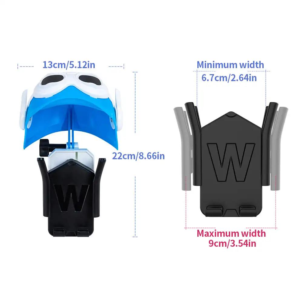 Motorcycle Mobile Phone Holder Universal Bicycle Navigation Brackets Sunshade Holder Waterproof Retro Small Helmet Rider Bracket