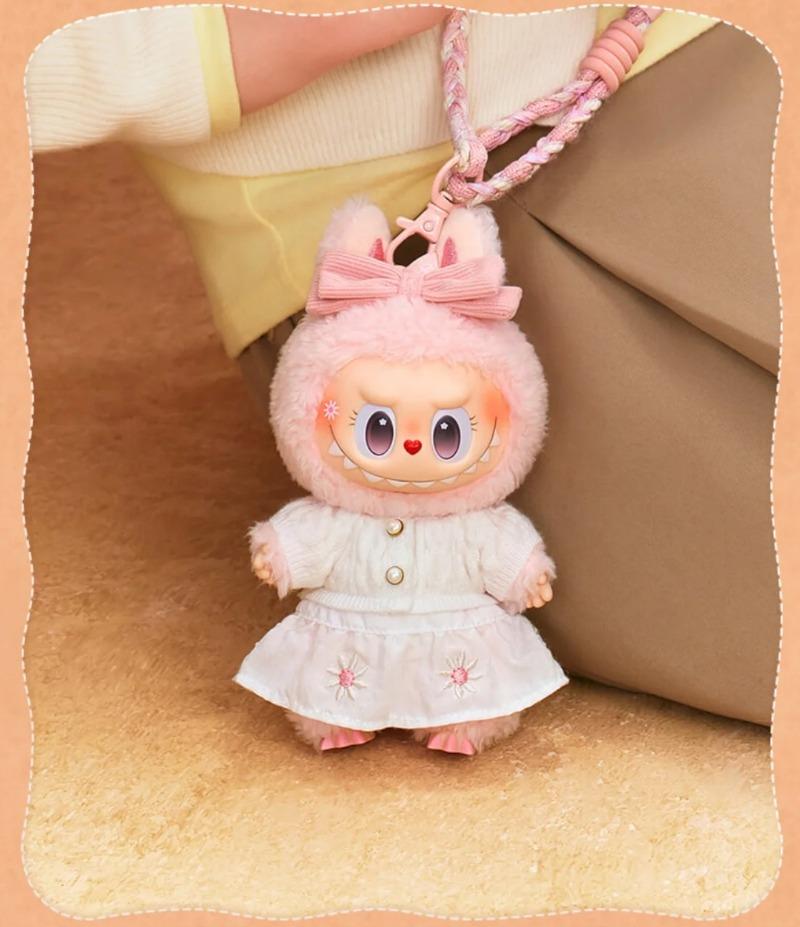 POPMART 2025 Genuine PomPom Party Series Mokoko Vinyl Decorative Hanging Card Trendy Surprise Xmas Gift