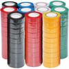 10 Rolls of Flame-Retardant PVC Electrical Tape, High Viscosity, Waterproof, Insulating Cloth In Various Colors.