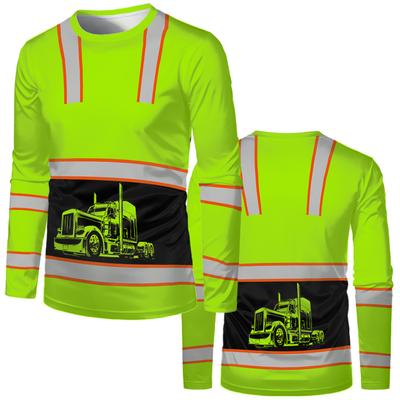 Uniforme Muncitori în Construcții Tricou Bărbați Larg Casual Clasic Gât Rotund Topuri cu Mânecă Lungă Confortabile și Respirabile Haine de Lucru