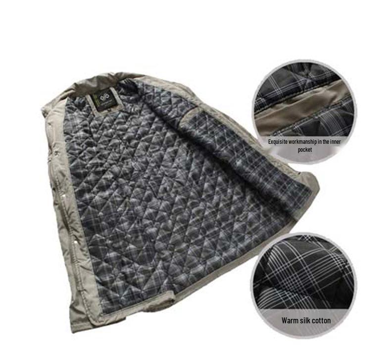 Men's Plus Size Stand-up Collar Jacket for Business Casual - Spring/Autumn Fashion