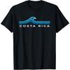 Costa Rica Wellen Vintage Herren Damen Mädchen Jungen Souvenir T-Shirt