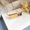 Electroplating Personalized Necklace Drawer Style Locket Pendant Fashion Necklace  Dress Up