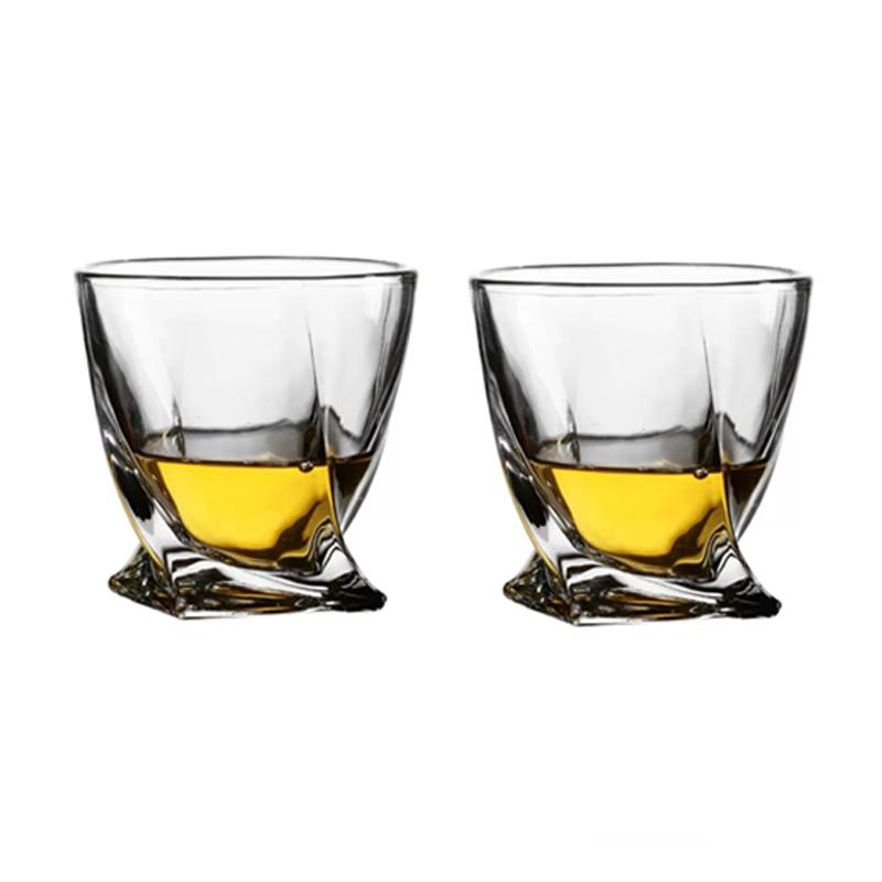 

300ml/350ml Creative Cocktail Glass Transparent Beverage Mug Party Luxury Whiskey Glass Unique Design Wine Glass Bar Accessories 2pcs