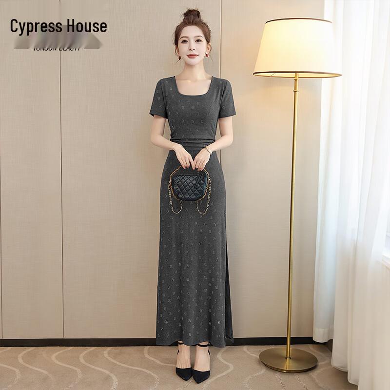 Cypress Hill Women s Square Neck Slimming Maxi Dress M