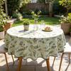 Kitchen Dining Room Daily Arrangement Convenient Soft Fabric Cotton Round Table Cloth