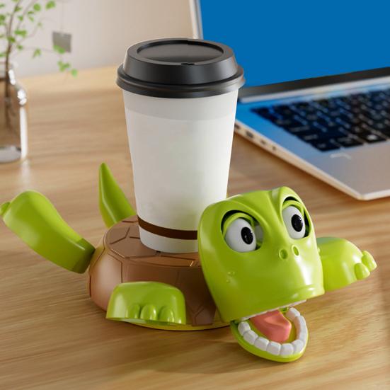 Yousheng Crushed Turtle Coaster 3D Printed Funny Expression Drink Coasters Heat-Resistant Decorative Table Mat Housewarming Gifts for Turtle Lover