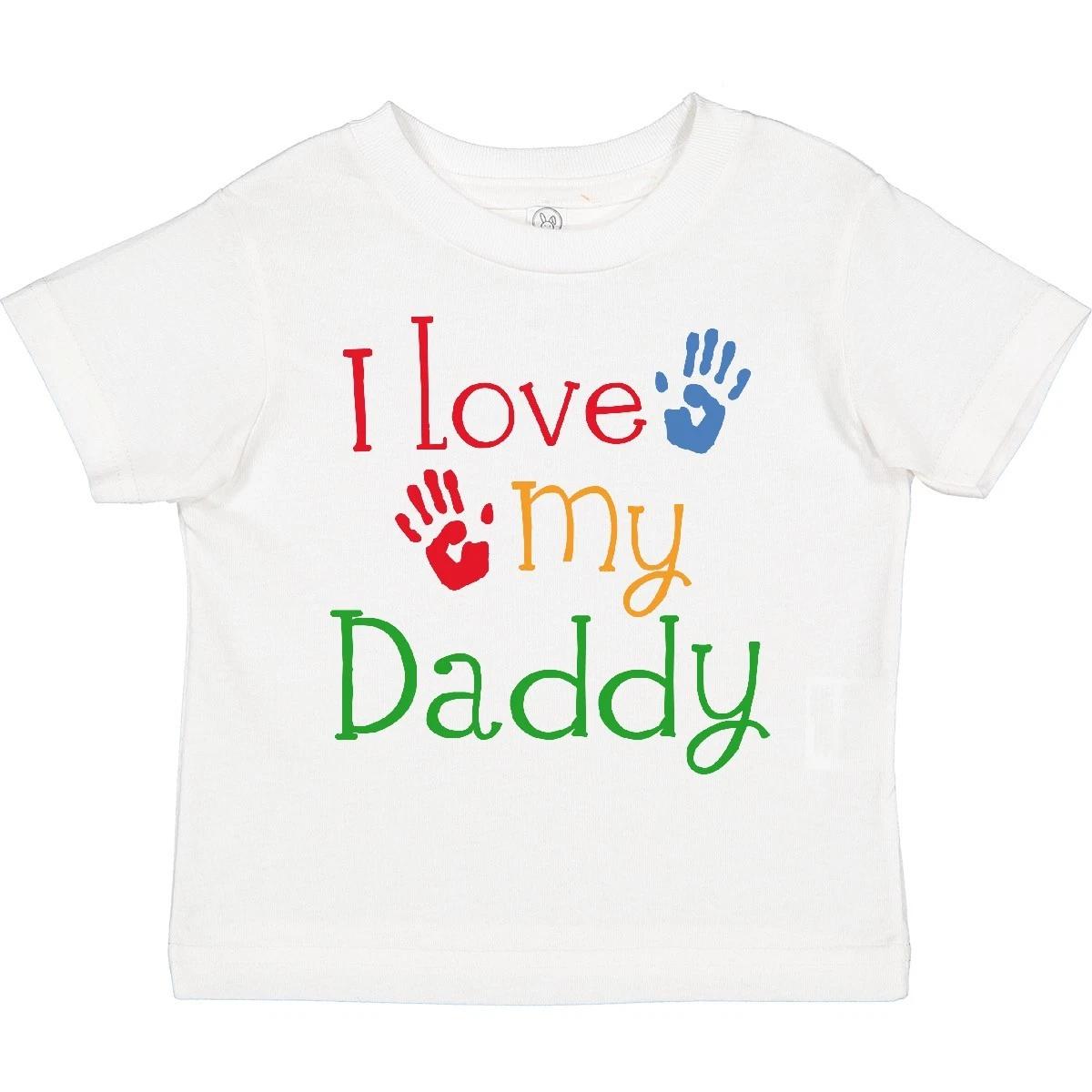 Inktastic I Love My Daddy Toddler T-Shirt Childs Kids Boys Girls Cute Colorful 100