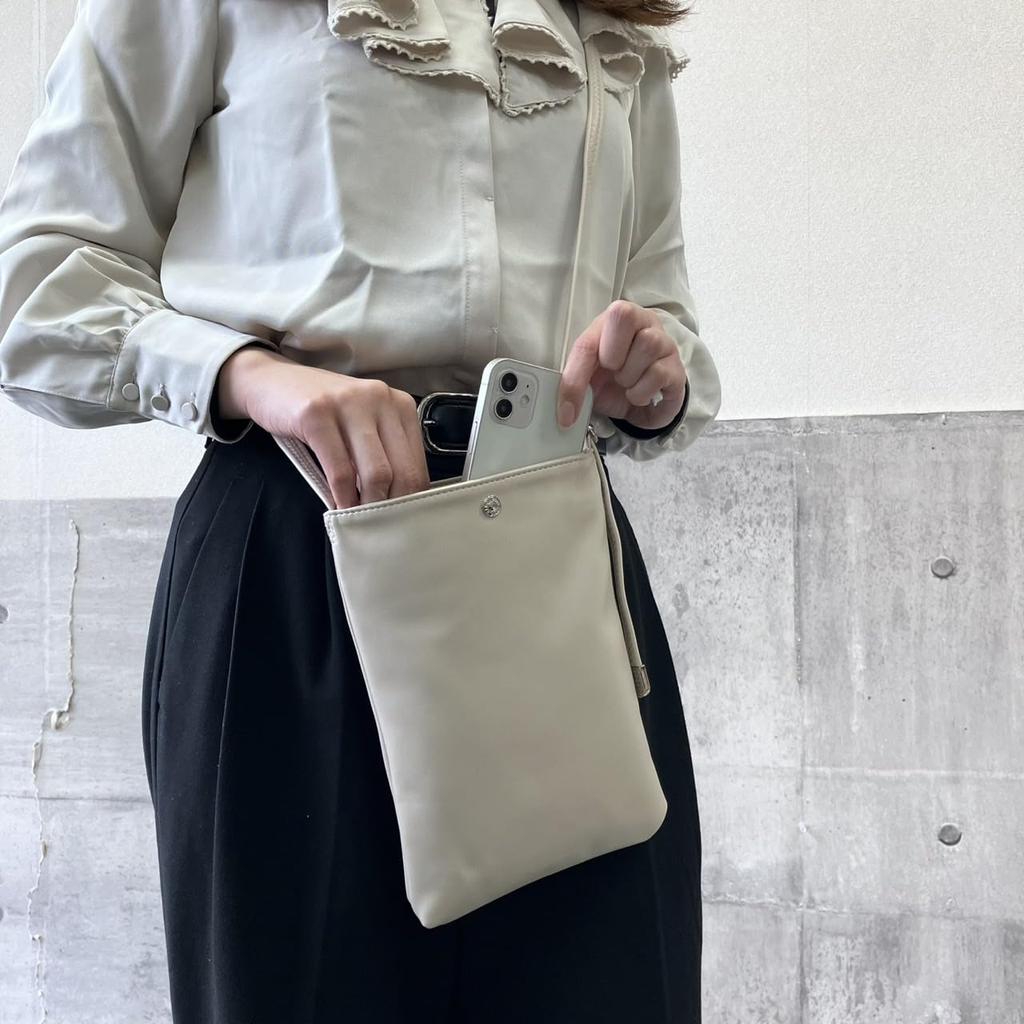 [mauve] Soft Faux Leather Smartphone Shoulder Bag for Women, Lightweight, Crossbody, Neck, Wallet, Pouch, Smartphone, Cell Phone, Mini Bag, Medium