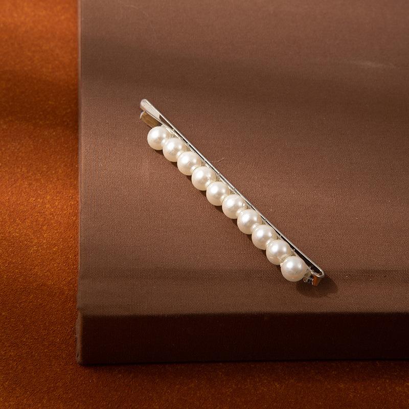 Pearl Word Clip Women S Temperament Bangs Forehead Broken Hair Edge Clip High Sense Simple Bb Clip