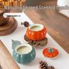 Smokeless Aromatherapy Pumpkin Ceramic Candle – Long-Lasting, Soothing Indoor Fragrance