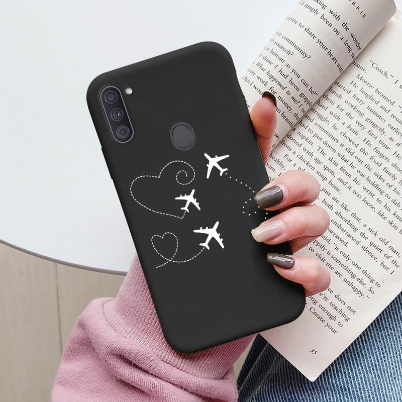 Soft Case For Samsung Galaxy A11 M11 Phone Cover Cute Flowers Butterfly Fundas TPU Coque For Samsung A11 A 11 M GalaxyA11 Bumper