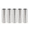 Garden Watering Hose Joiner Set, Metal Double Ended Barbed Fittings for Soft Hose Repair and Garden Use, 5 Piece Set