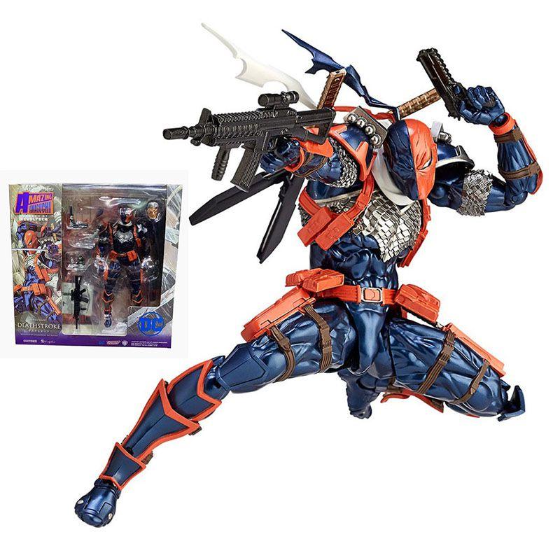 Revoltech Amazing Yamaguchi Deathstroke No011 Highly Detailed Pvc Action Figure Collectible Toy