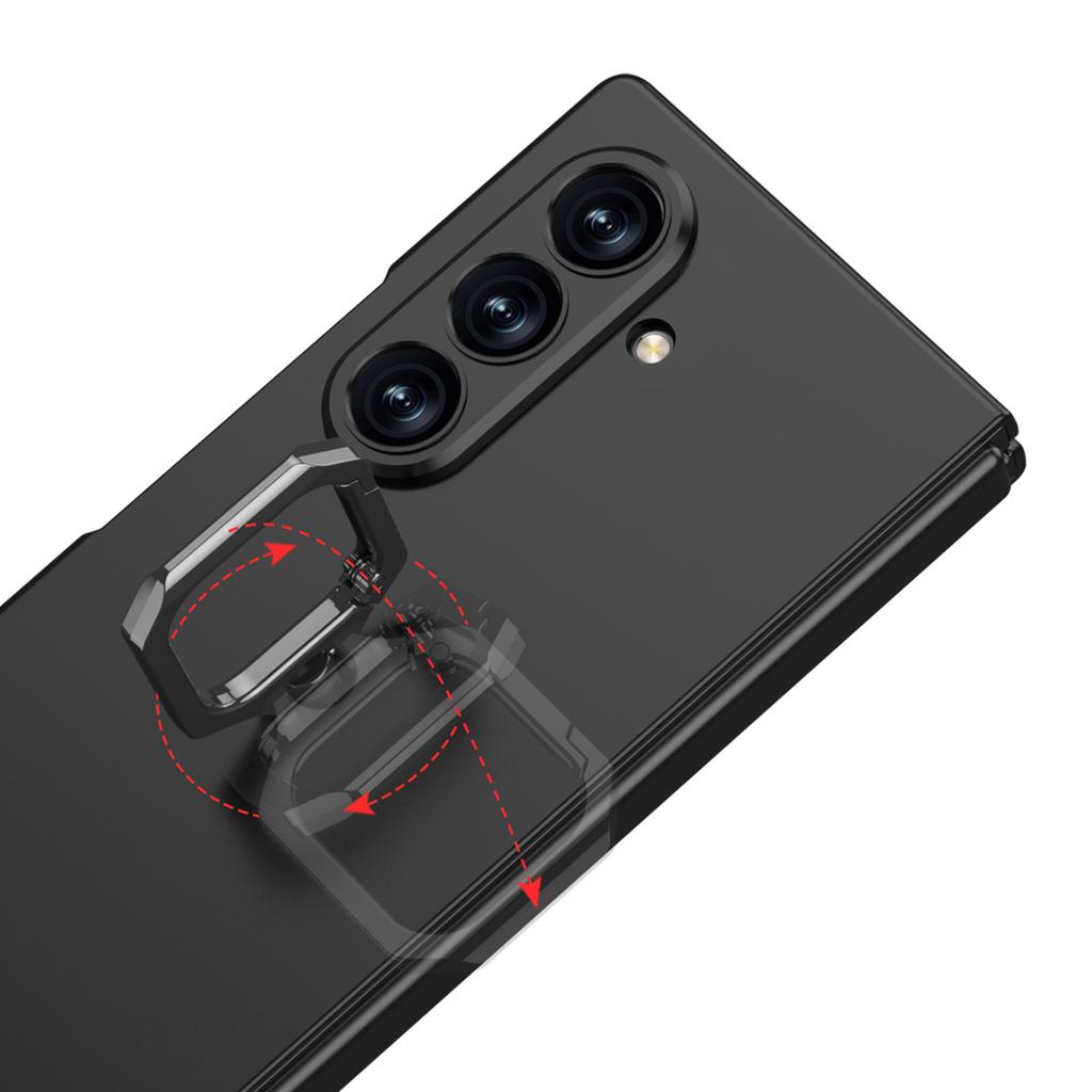 Applicable To Samsung GalaxyZ Fold8Ultra Mobile Phone Case Folding Protective Case Ring Holder Anti-drop Mobile Phone Case.