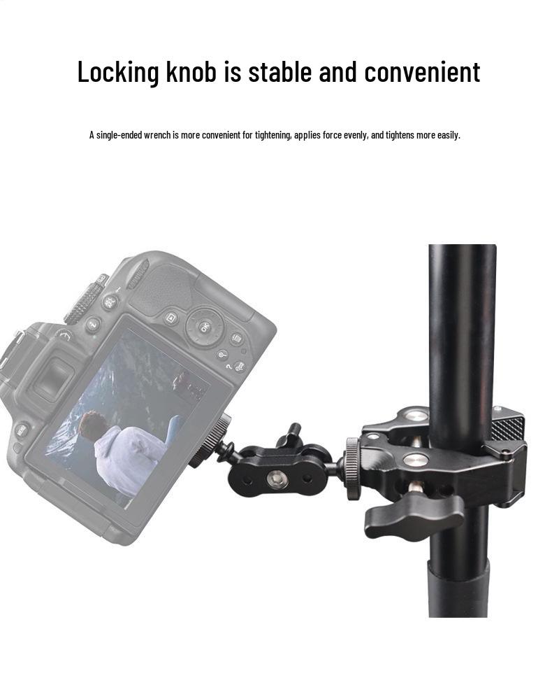 Outdoor Photography & Videography DSLR Camera Mount: Crab Claw Clip