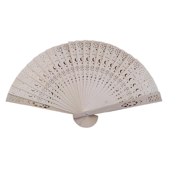 Dřevěný skládací ventilátor v čínském stylu dutá žebra Přenosná letní dekorace s ručním ventilátorem