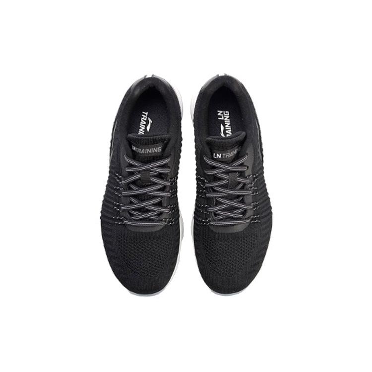 New LiNing Cushioning Breathable Lightweight Abrasion Resistant Slip Resistant Low Top Running Shoes Women's Standard Black AFJN004-2