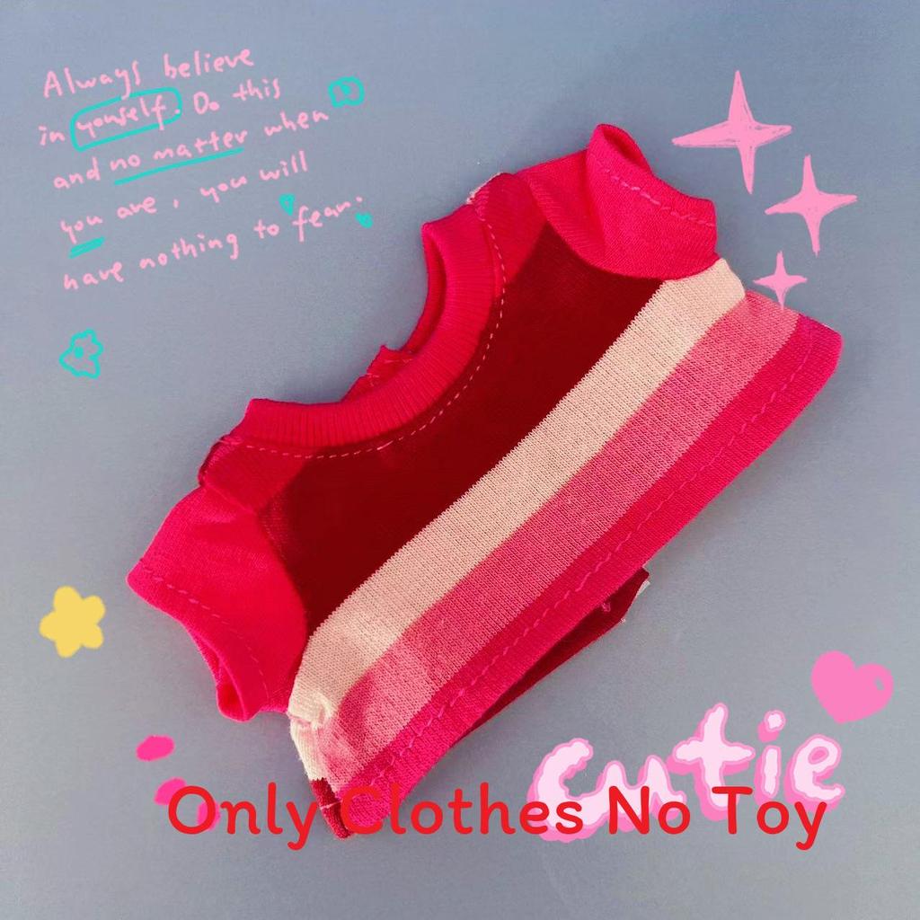 Clothing Plush Toy Clothes Tshirt Work Pant Set For Doll Costume Display