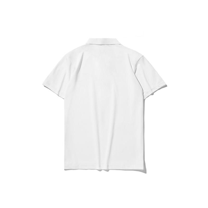 Li-Ning Plain Logo Sports Casual Polo Shirt Men Tops White YPLT025-2