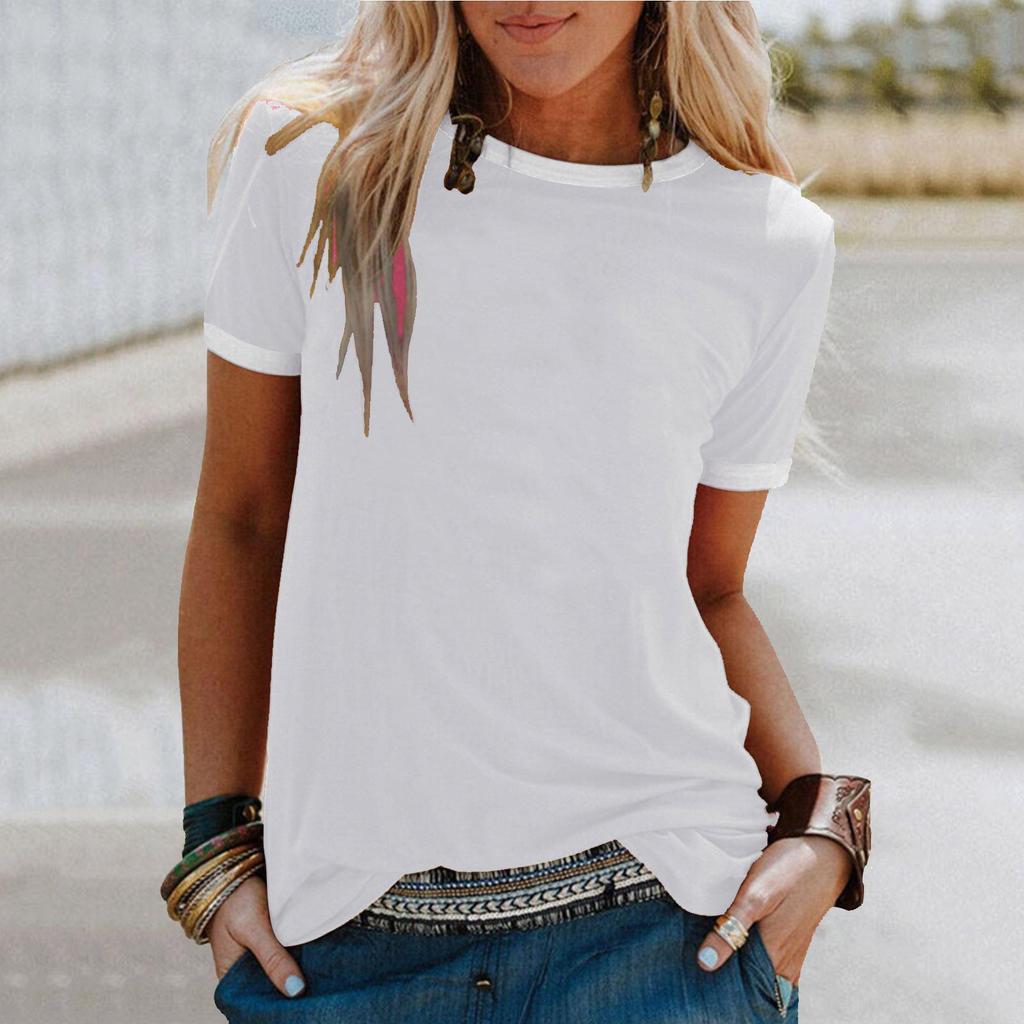 Women's T-shirt Fun Stripe Printed Top Fashionable and Minimalist Pattern Summer Leisure Women's Clothing Street Clothing