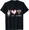 Peace Love Elephants Gifts for Men Women Kids Boys Girls T-Shirt