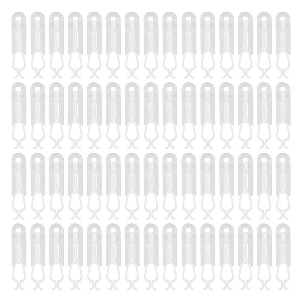 60 Pcs Christmas Light Clips Plastic Soft Flexible Waterproof Small Christmas Light Clips Hooks Christmas Tree Decoration