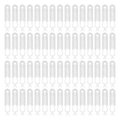 60 Pcs Clips de Lumières de Noël Plastique Souple Flexible Étanche Petits Crochets Clips de Lumières de Noël