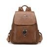Umwandelbarer Klappen-Rucksack-Tasche mit Seitentaschen, lässiger Faux-Leder-Tagesrucksack für Damen, für den täglichen Gebrauch