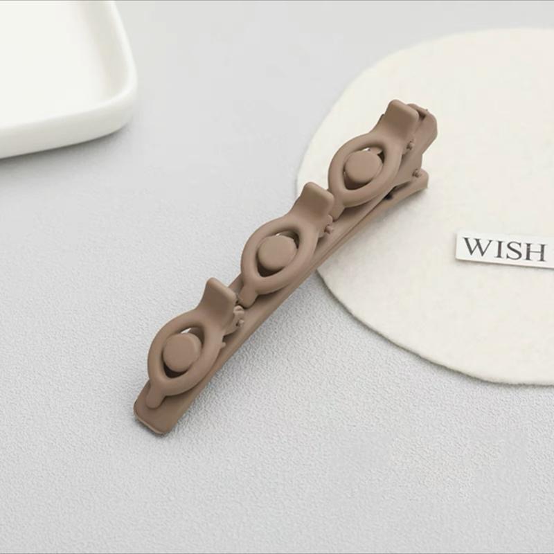 

Red Velvet Double Layers Bangs Hair Side Clip Women Cute Barrettes Hairgrip Acrylic Braid Hairpin Hair Accessories Black as the picture