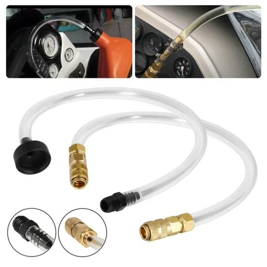 Hydraulische Lenkung Entlüftungskit Leckresistent Schnellanschluss Universal Hydrauliklenkflüssigkeit Einfüllschlauch-Kit Bootswerkzeug