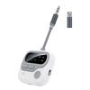 Nadajnik Odbiornik Audio Bluetooth 5.4 Adapter Bezprzewodowy 3.5MM AUX Obsługa Odtwarzania Karty TF Z Mikrofonem Do Samochodu Samolotu TV PC Głośnika Słuchawek