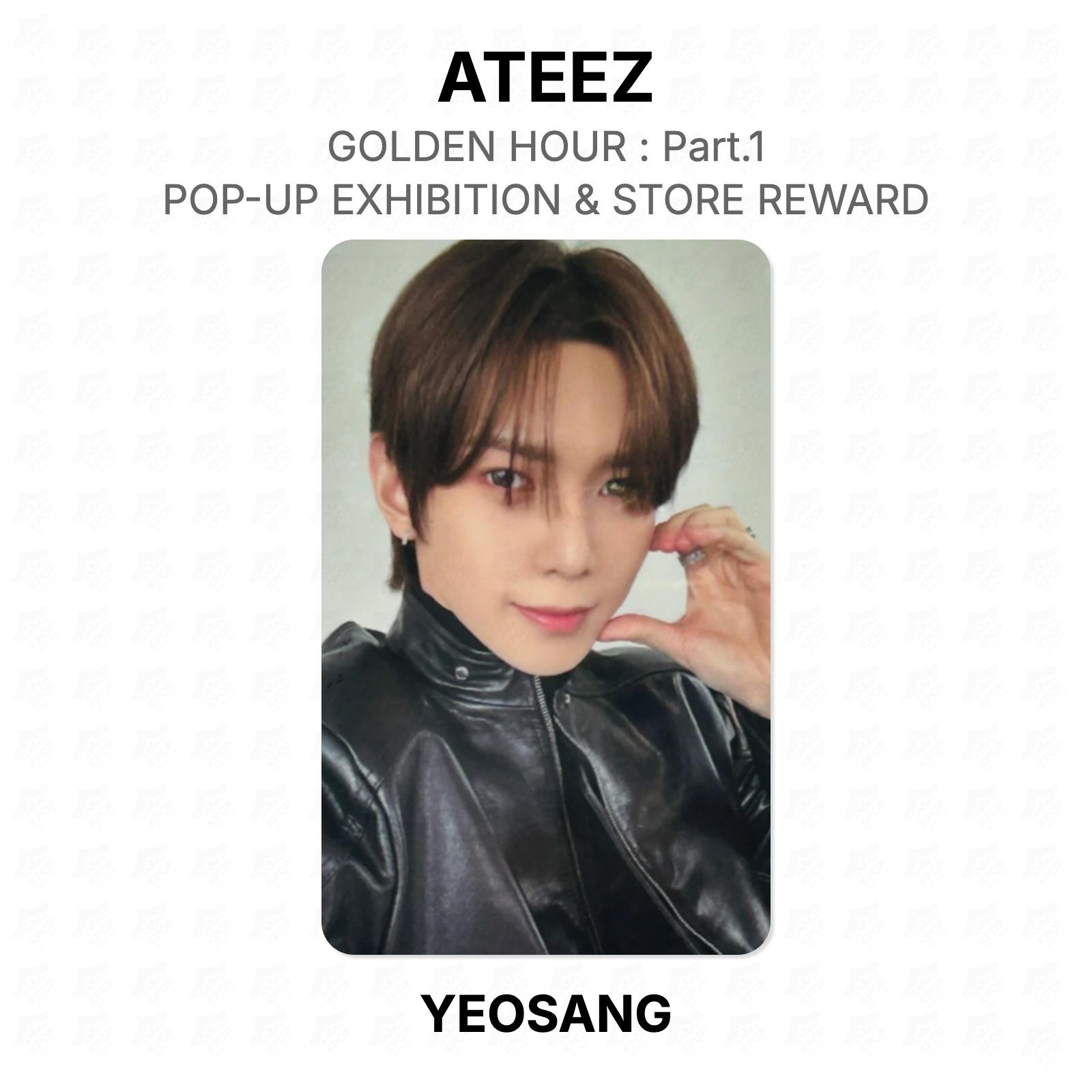 ATEEZ GOLDEN HOUR : Part.1 POP-UP EXHIBITION & STORE REWARD Official Photocard YEOSANG