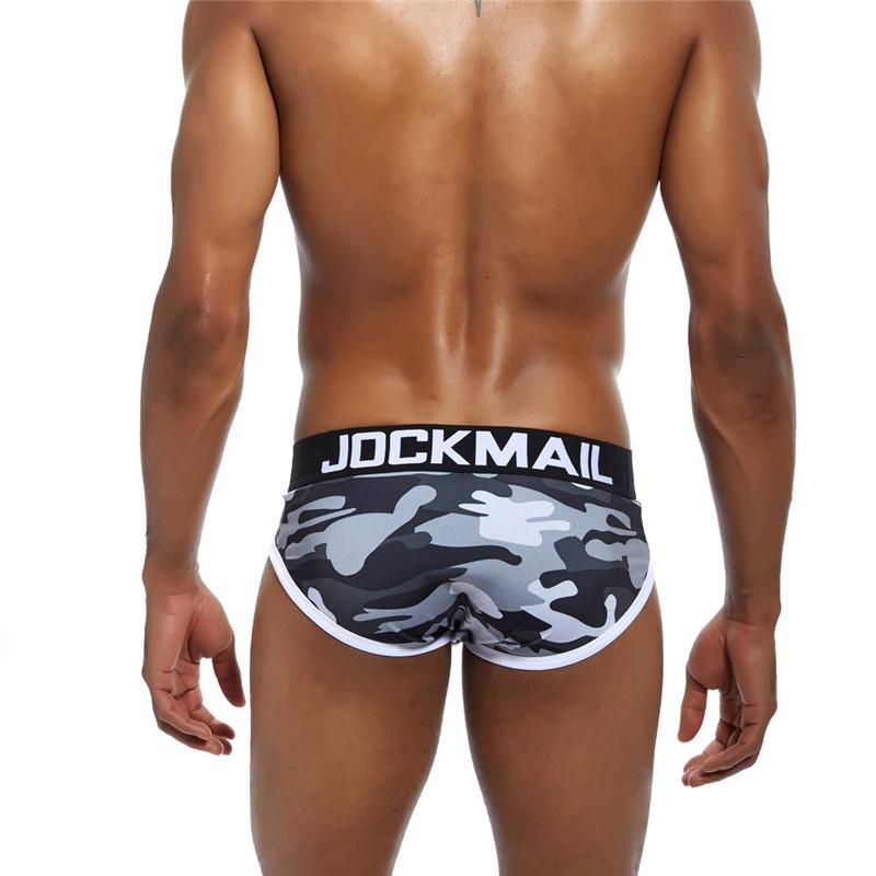 Briefs JOCKMAIL Camouflage Print Men's Underwear Low-rise Sports Underpants
