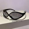 Y2k Cat Eye Sunglasses for Women Men Punk Fashion Stylish UV400 Eyewear Trendy Brand Designer Futuristic Outdoor Shades