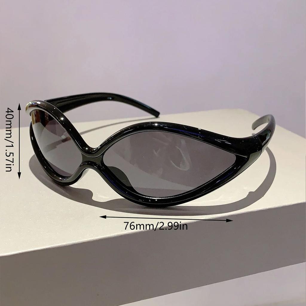 Y2k Cat Eye Sunglasses for Women Men Punk Fashion Stylish UV400 Eyewear Trendy Brand Designer Futuristic Outdoor Shades