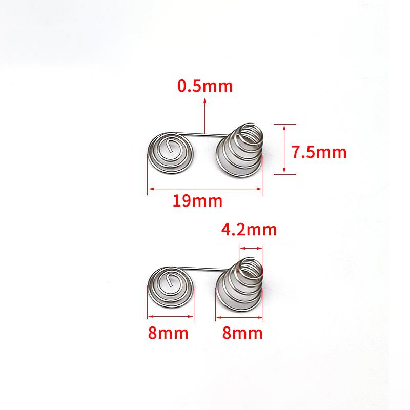 5 Stück/Set AAA AA Batterie Positiv Negativ Spiralfedern Kontaktplatte Nickeldrahtfeder für DIY Elektronisches Zubehör
