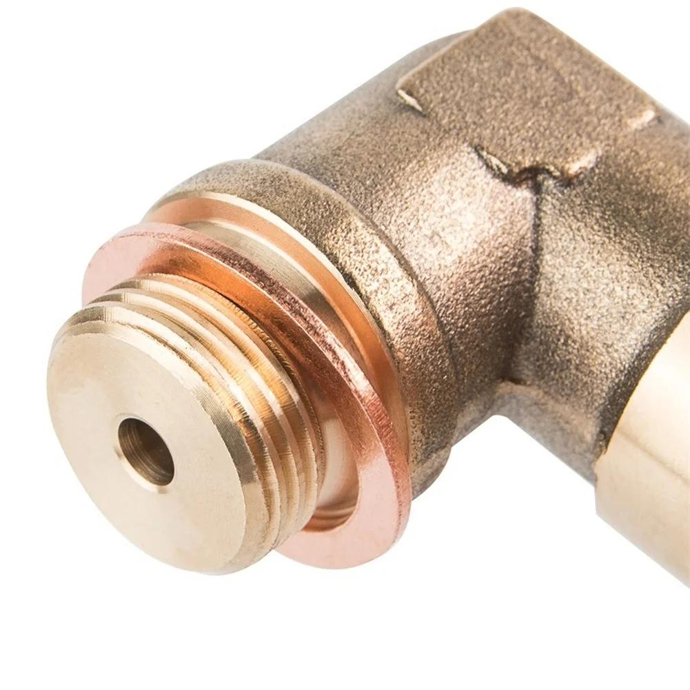 M18x1 5 Threaded Brass Sensor Adapter 90 Degree Elbow Fitting for Automotive Exhaust Applications Providing Performance