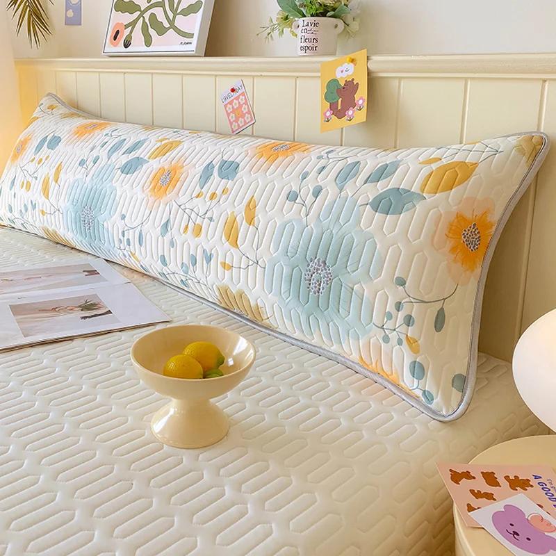 New Class A Cool Silk Small Fresh Printing Double Long 48x150cm Pillowcase Extended Couple Pillowcase Single Pillowcase