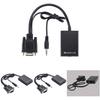Cabo Conversor VGA para HDMI Núcleo de Cobre para HDTV Monitor PC Gaming Configuração de Home Theater
