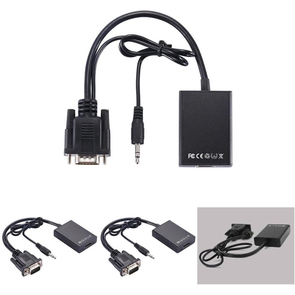 Cabo Conversor VGA para HDMI Núcleo de Cobre para HDTV Monitor PC Gaming Configuração de Home Theater