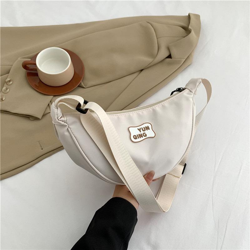 New Simple Fanny Pack Fashionable Commuter Underarm Dumpling Bag Women's 2 Street Shot Single Shoulder Messenger Bag Tide